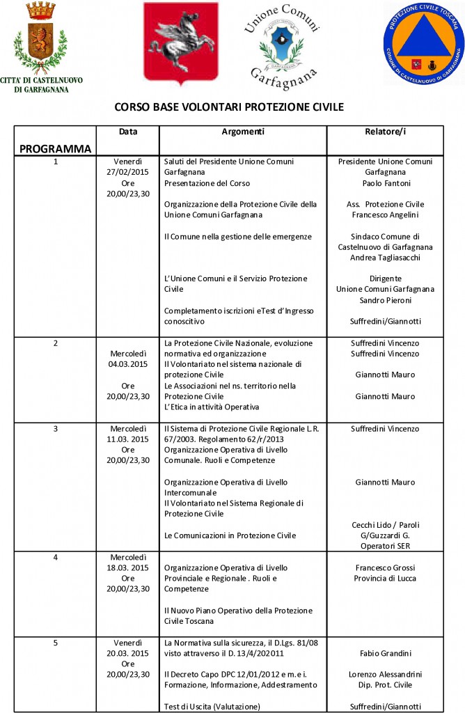 programma corso